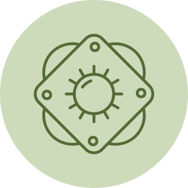 Güneş. Web simgesi basit illüstrasyon 