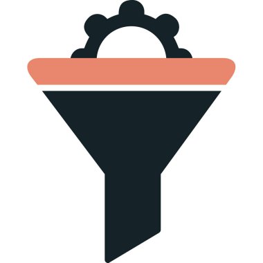 Vektör illüstrasyon Huni ağ simgesi 