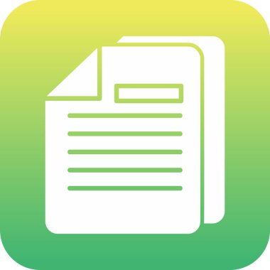 Belgeler. Web simgesi basit illüstrasyon