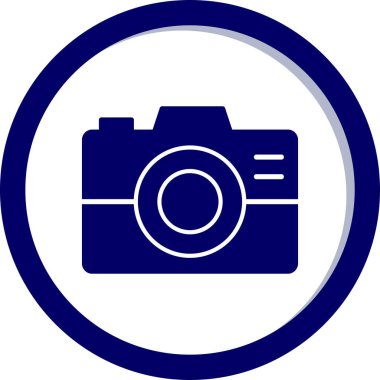 kamera simgesi vektör illüstrasyonu 