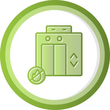 Elevator web icon, vector illustration