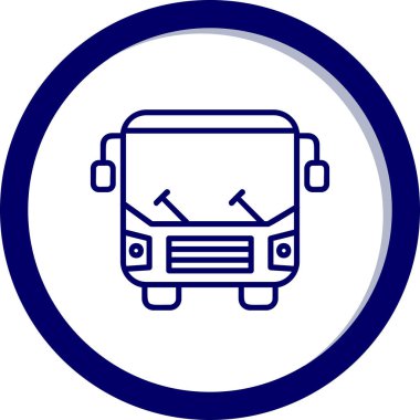 bus simgesi vektör illüstrasyonu