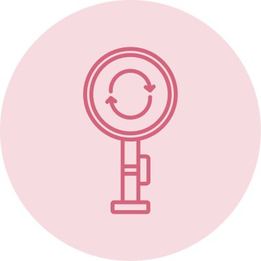 vector illustration of Roundabout modern icon