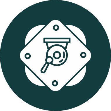 gong simgesi web basit illüstrasyon