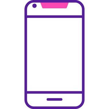 Akıllı telefon. Web simgesi basit illüstrasyon