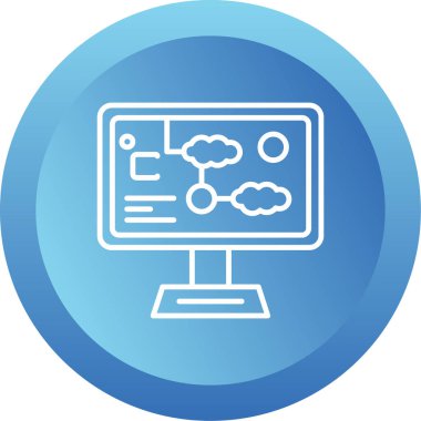 Meteoroloji ikonu ana hatları. vektör illüstrasyonu 