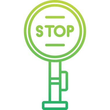 dur işareti vektör illüstrasyon tasarımı 