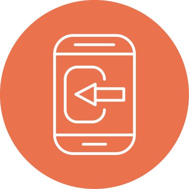 Akıllı Telefon web simgesi basit illüstrasyonunu kontrol et