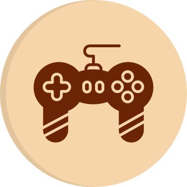 joystick web simgesi basit illüstrasyon 