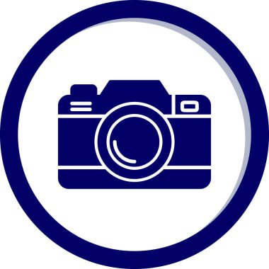 Kamera. Web simgesi basit illüstrasyon 