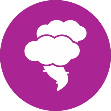 Kasırga. Web simgesi basit illüstrasyon                    