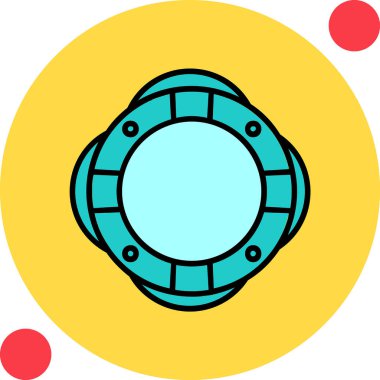 Can simidi simgesi, vektör illüstrasyonu basit tasarım