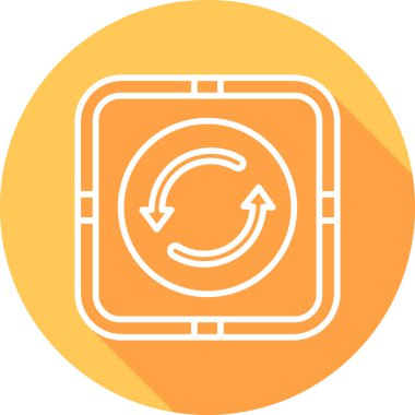 Web simgesi, vektör illüstrasyonunu tekrarla