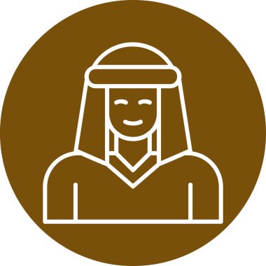 Bedevi web simgesi, vektör illüstrasyonu 