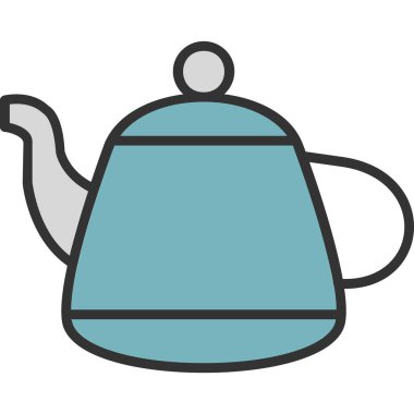 Vektör illüstrasyonu, çaydanlık ağı simgesi 