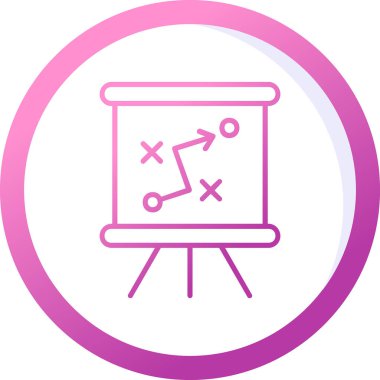 Strateji Simgesi Vektör illüstrasyonu 