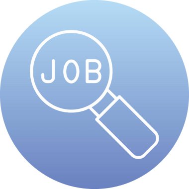 İş Arama Web simgesi vektör illüstrasyonuName 