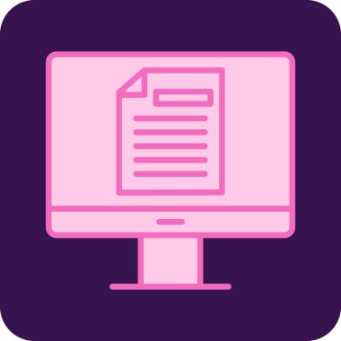 Çevrimiçi Test Ağı simgesi, vektör illüstrasyonu