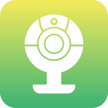 Web kamera simge vektör çizim