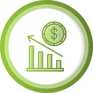 Ekonomi simgesi modern basit illüstrasyon 