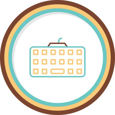 klavyenin modern vektör simgesi, illüstrasyon 