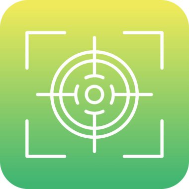 Hedef. Web simgesi basit illüstrasyon