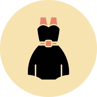 Elbise. Web simgesi basit illüstrasyon 