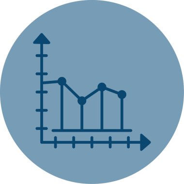 Büyüme grafiği Web simgesi basit illüstrasyon  