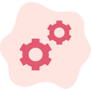 Vitesli ayar simgesi, vektör illüstrasyonu basit tasarım