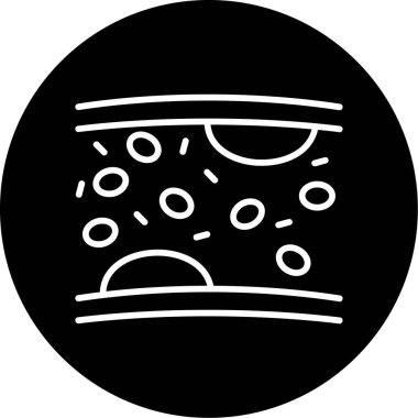 Atardamar. Web simgesi vektör illüstrasyonu