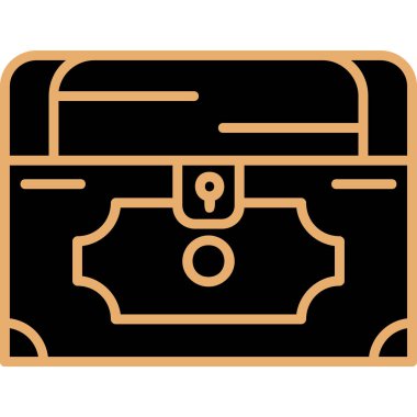 Göğüs simgesi, vektör illüstrasyonu basit tasarım