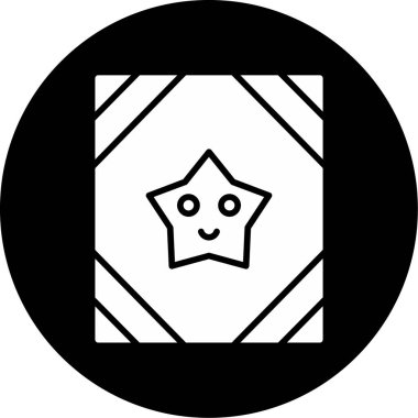 Poster ağ simgesi, vektör illüstrasyonu