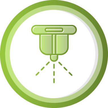 Moda biçimi izole edilmiş arkaplanda fıskiye simgesi           