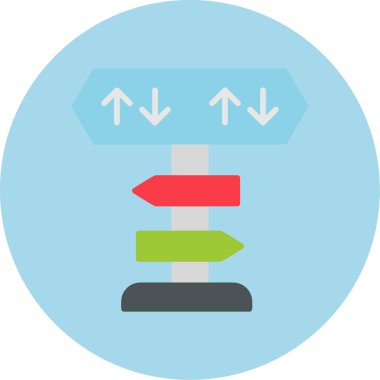 yönler web simgesi basit tasarım 