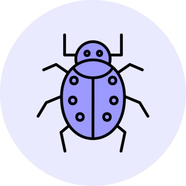 Böcek. Web simgesi basit illüstrasyon 