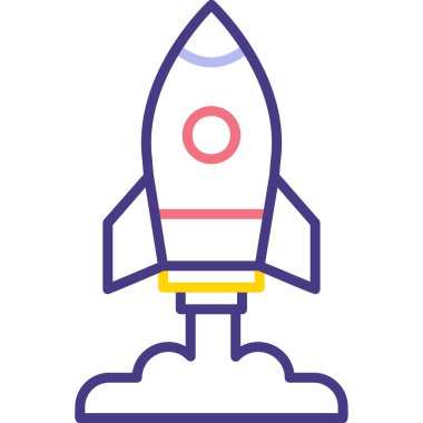 Bir yıldız simgesinin vektör illüstrasyonu 