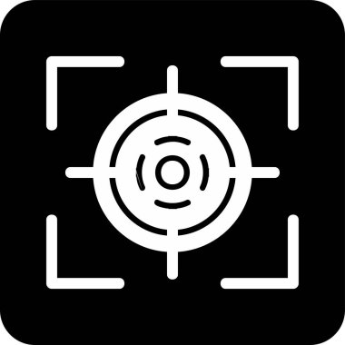 Hedef. Web simgesi basit illüstrasyon