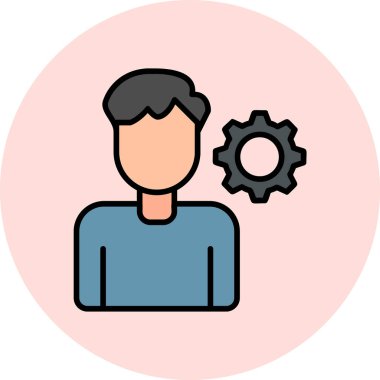 kişisel beceri simgesi, vektör illüstrasyonu basit tasarım