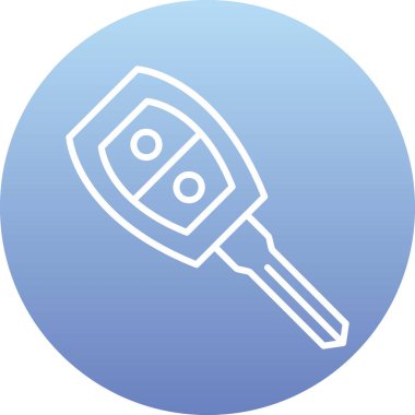 araba anahtarı vektör illüstrasyonu