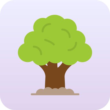 Ağaç. Web simgesi basit illüstrasyon 