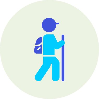 Yürüyüş man web simgesi vektör illüstrasyonu 