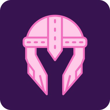 Kask simgesi vektör illüstrasyonu 