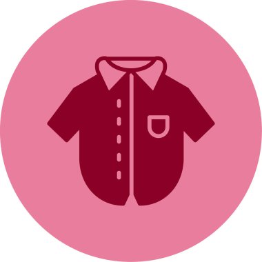 Bowling tişört simgesinin vektör illüstrasyonu 