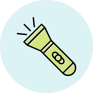 el feneri. Web simgesi basit illüstrasyon