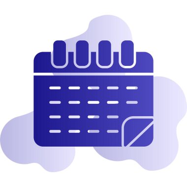 Takvim simgesi, vektör illüstrasyonu basit tasarım