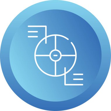 Pasta grafiği web simgesi basit illüstrasyon 