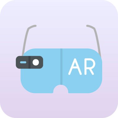 Gözlüklü. Web simgesi basit illüstrasyon            