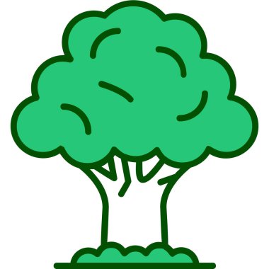 Ağaç. Web simgesi basit illüstrasyon 