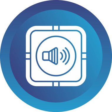 Ses Web simgesi, vektör çizim