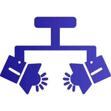 Spotlight simgesi, web basit illüstrasyon